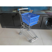 Cesta de la compra, Carrito de carrito de metal con trolley (YRD-J4)